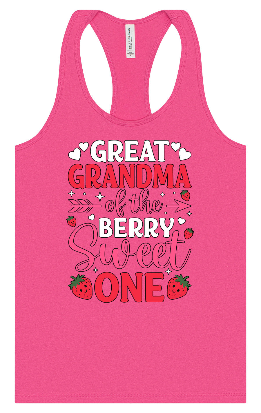 Great Grandma of the Berry Sweet One Women's Racerback Tank