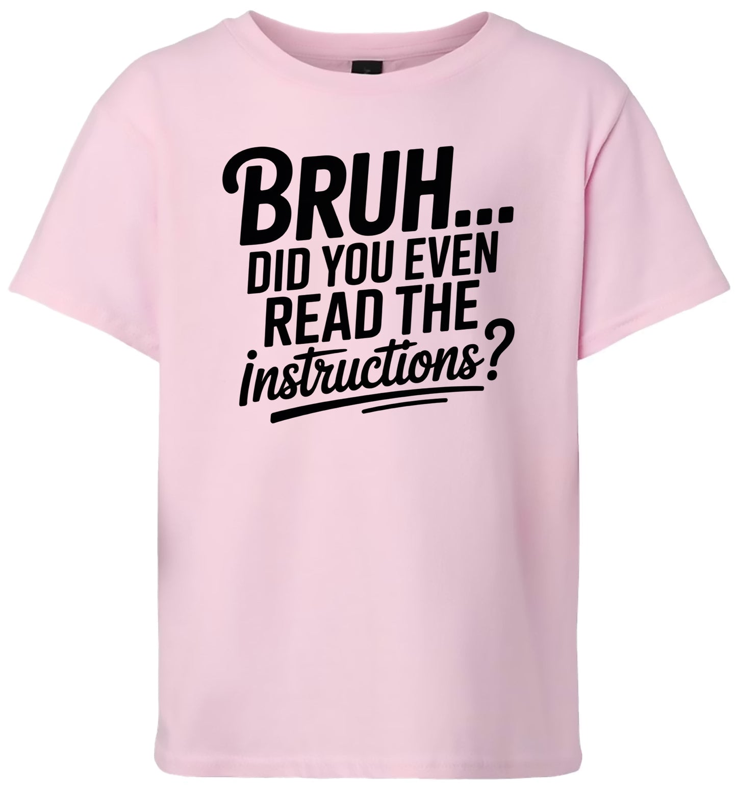 Bruh, Instructions? Children's Gildan Soft Shirt
