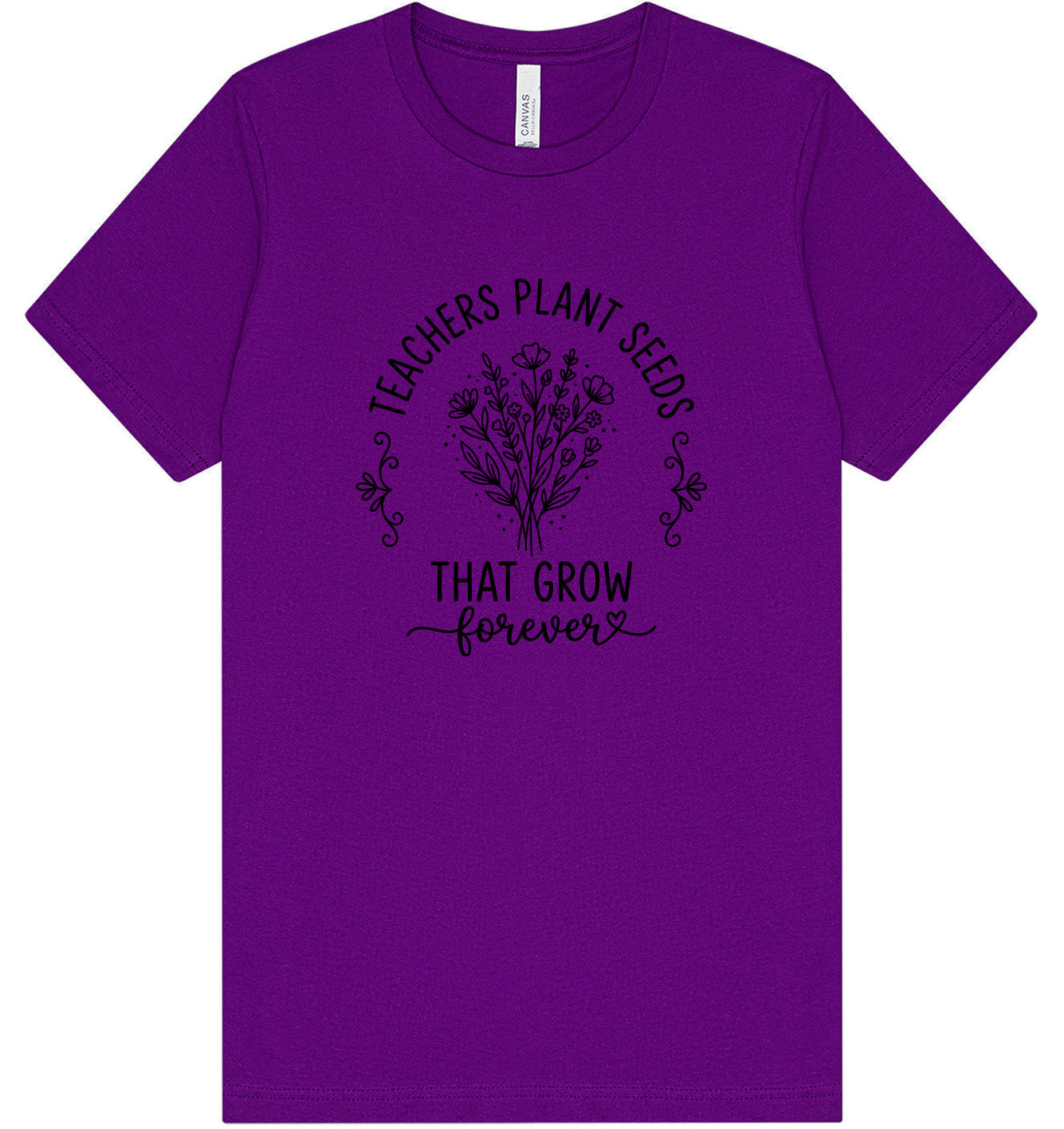 Teachers Plant Seeds Adult Bella Canvas Shirt