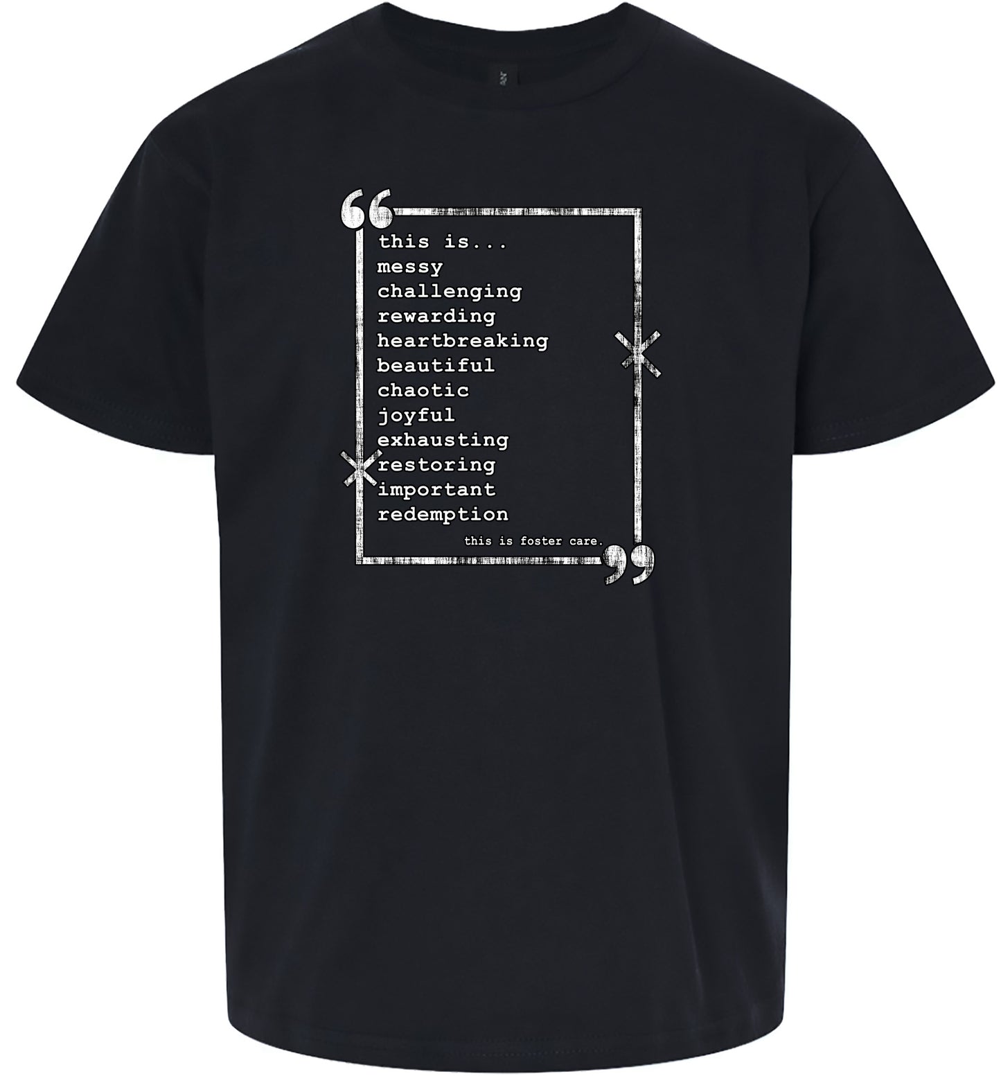 This is Foster Care Children's Gildan Soft Shirt