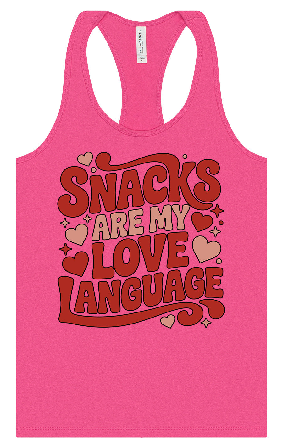 Snacks are My Love Language Women's Racerback Tank