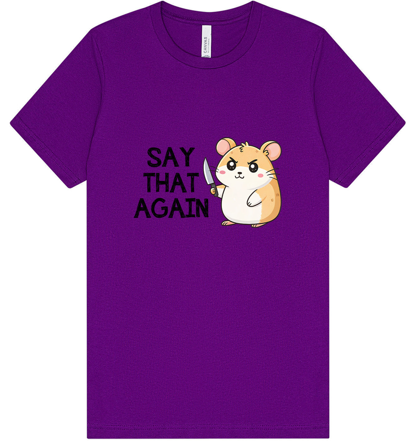 Say That Again Adult Bella Canvas Shirt