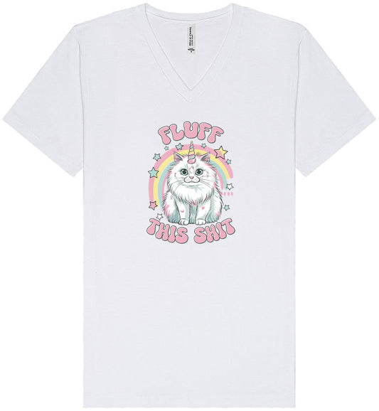 Fluff this Shit Unisex V-Neck Shirt