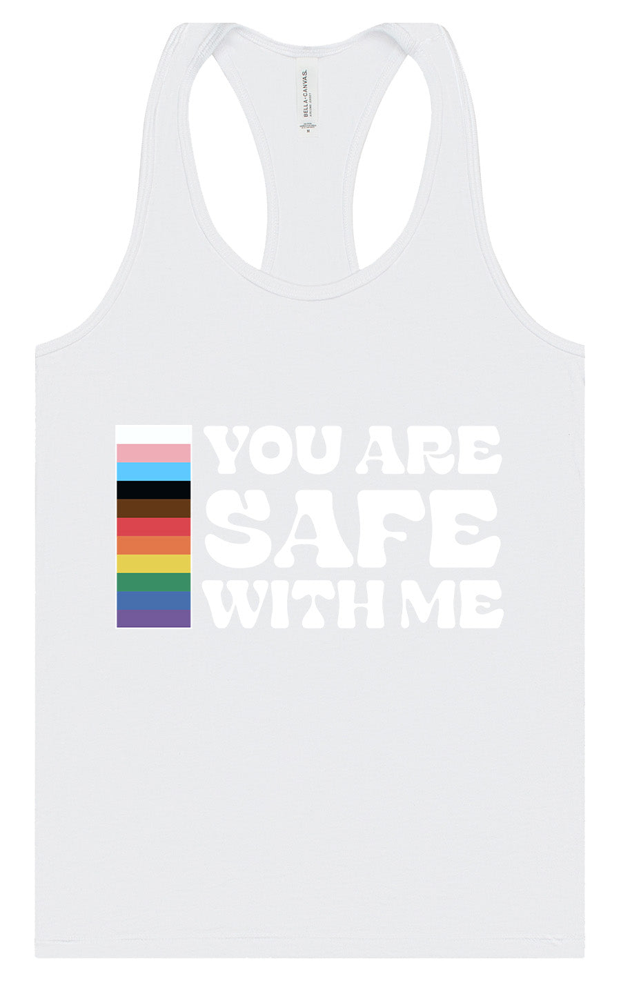 Safe With Me Women's Racerback Tank