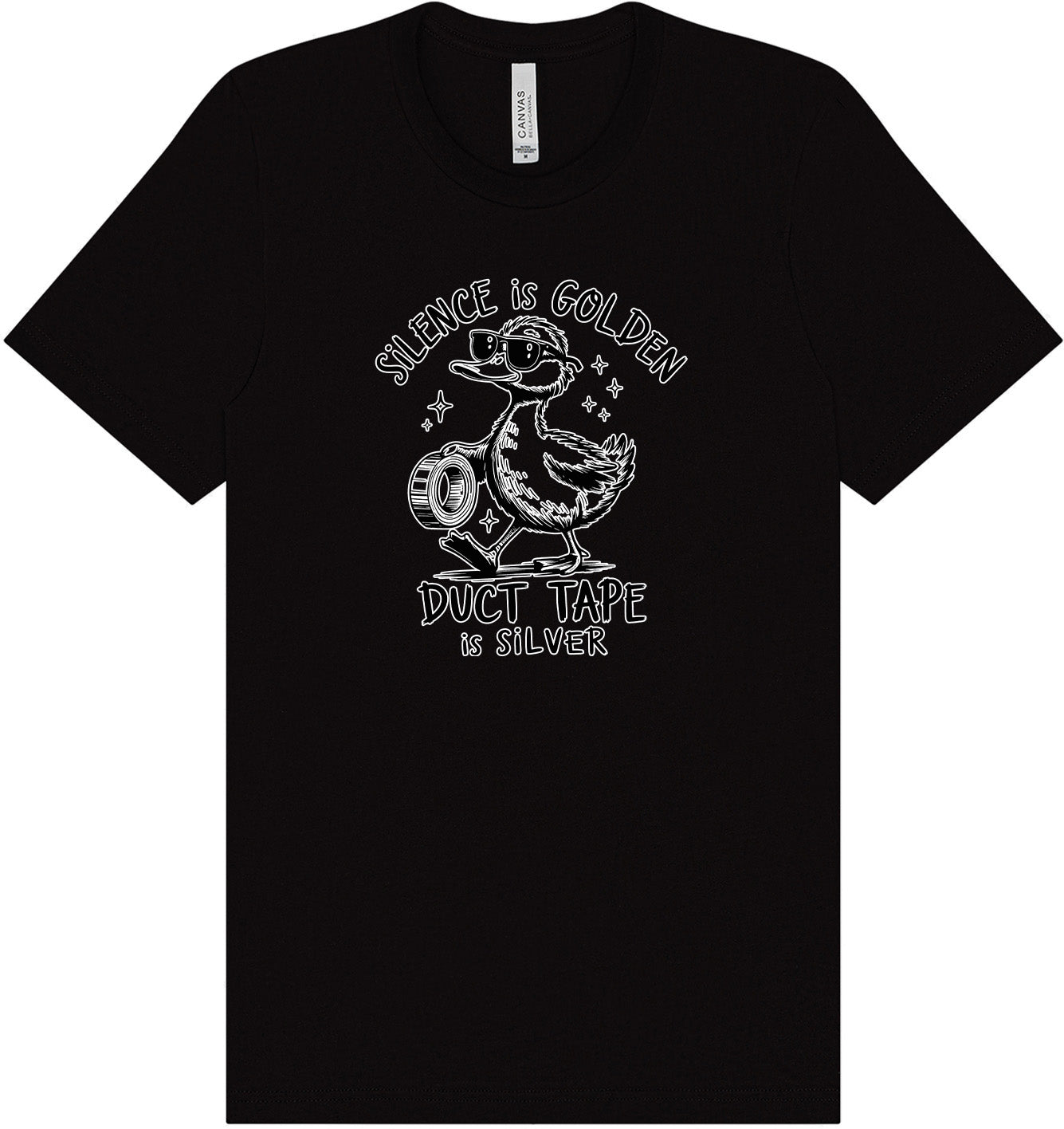 Silence Is Golden Adult Bella Canvas Shirt