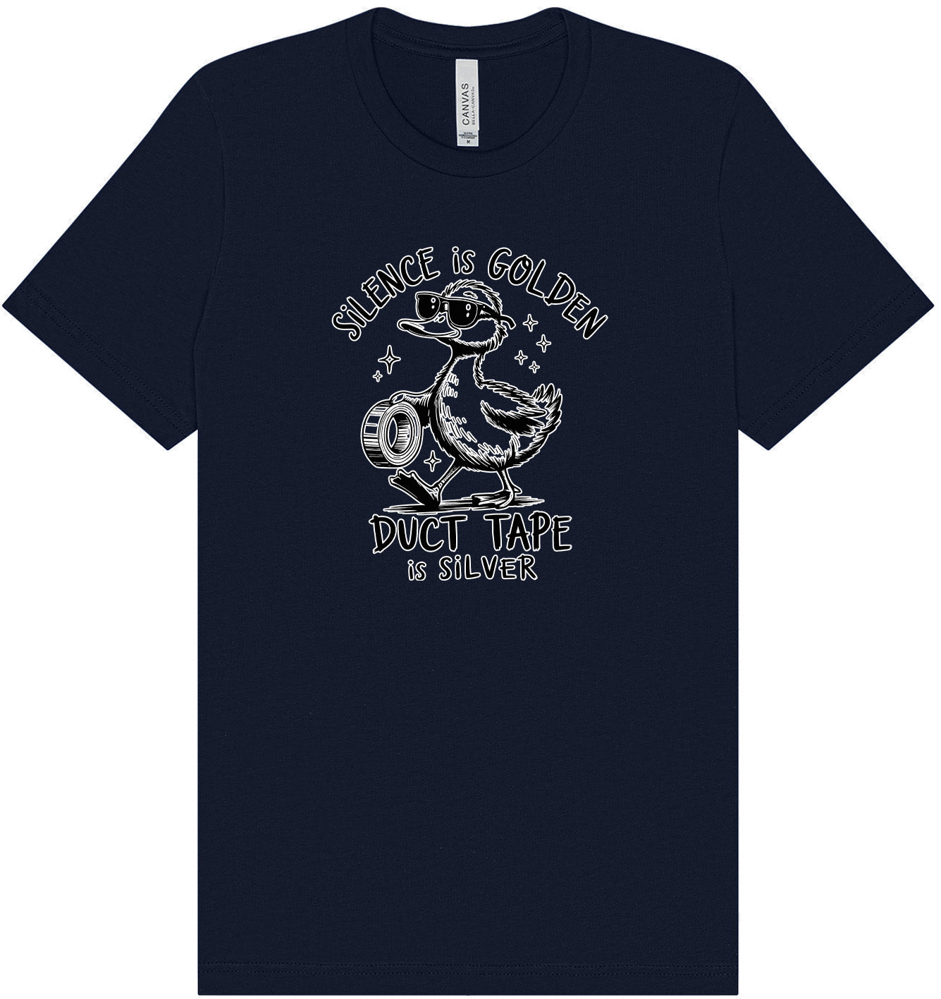 Silence Is Golden Adult Bella Canvas Shirt