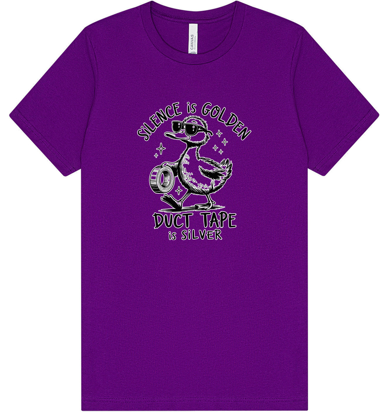 Silence Is Golden Adult Bella Canvas Shirt