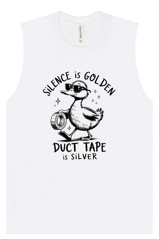 Silence Is Golden Muscle Tank