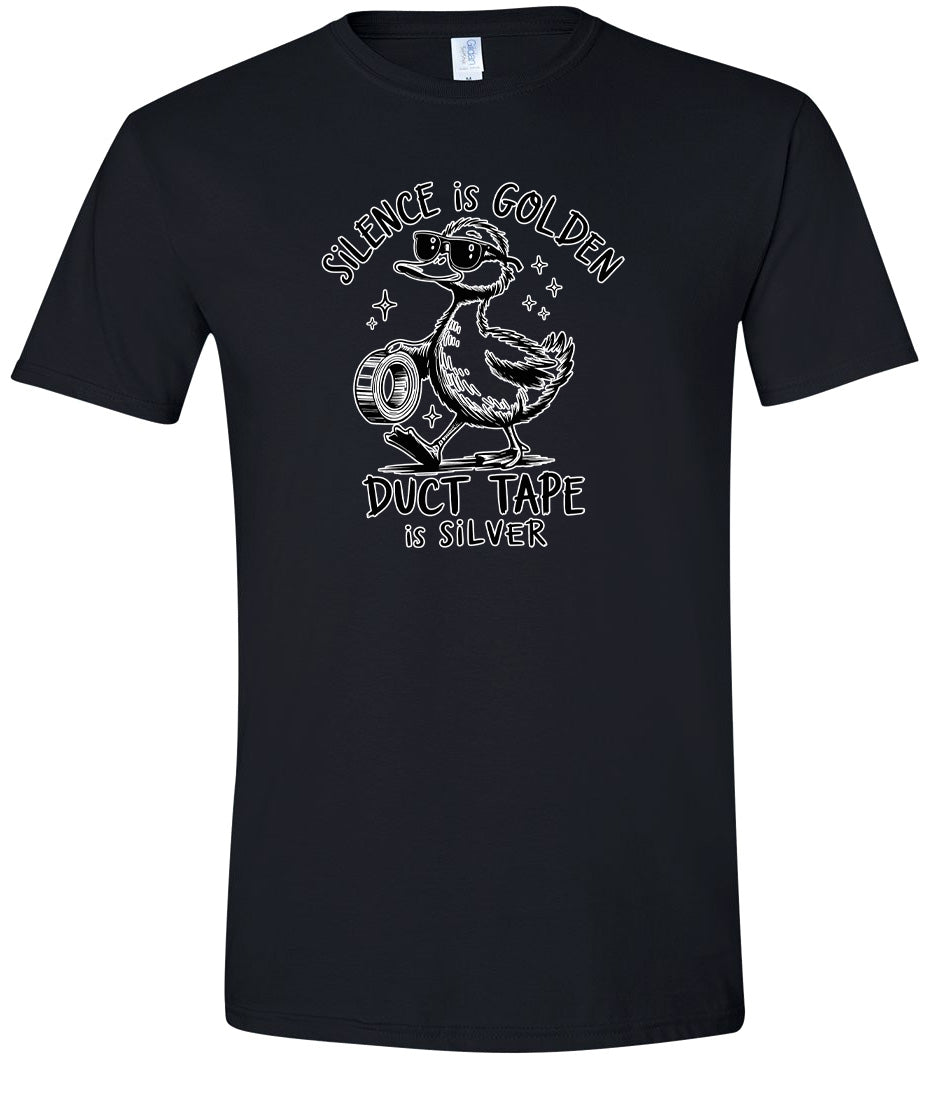 Silence Is Golden Adult Gildan Soft Shirt