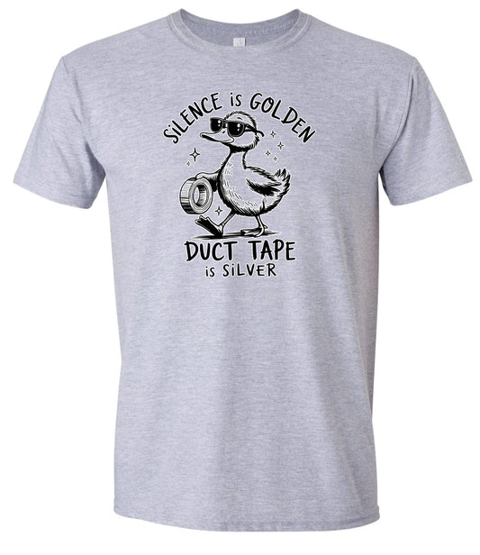 Silence Is Golden Adult Gildan Soft Shirt