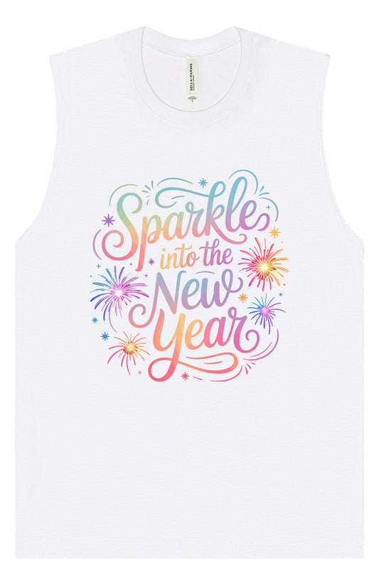 Sparkle into the New Year Muscle Tank