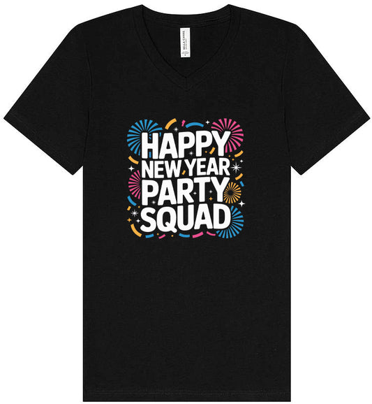 New Year Party Squad Unisex V-Neck Shirt