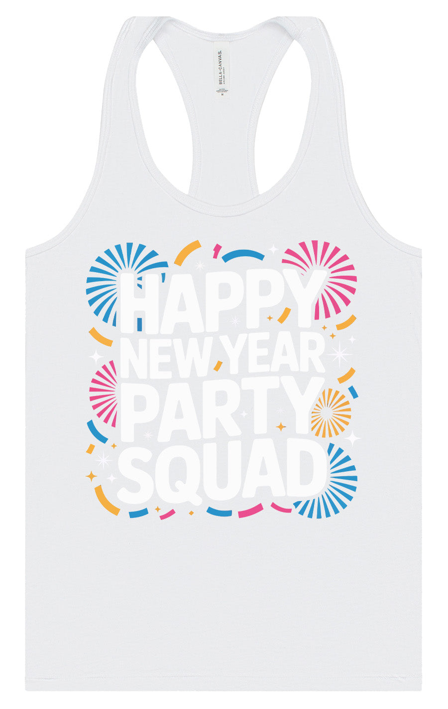 New Year Party Squad Women's Racerback Tank