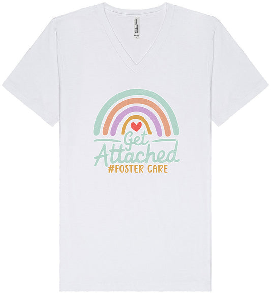 Get Attached Foster Care Unisex V-Neck Shirt