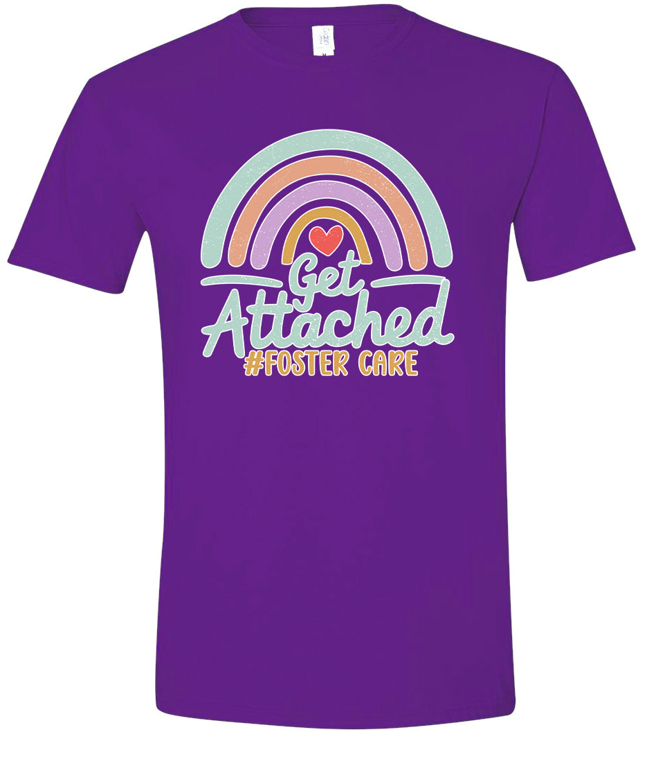 Get Attached Foster Care Adult Gildan Soft Shirt