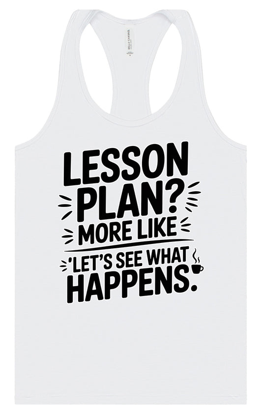 Lesson Plan - See What Happens Women's Racerback Tank