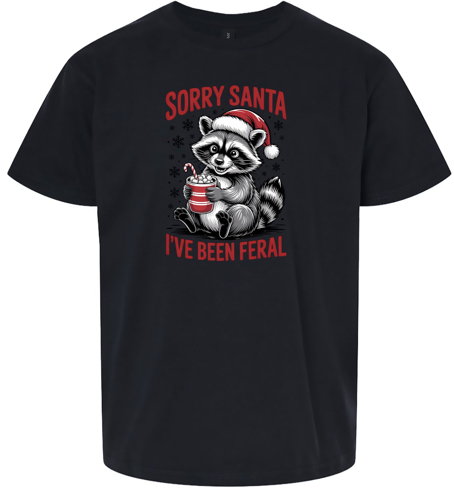 Sorry Santa I've Been Feral Children's Gildan Soft Shirt