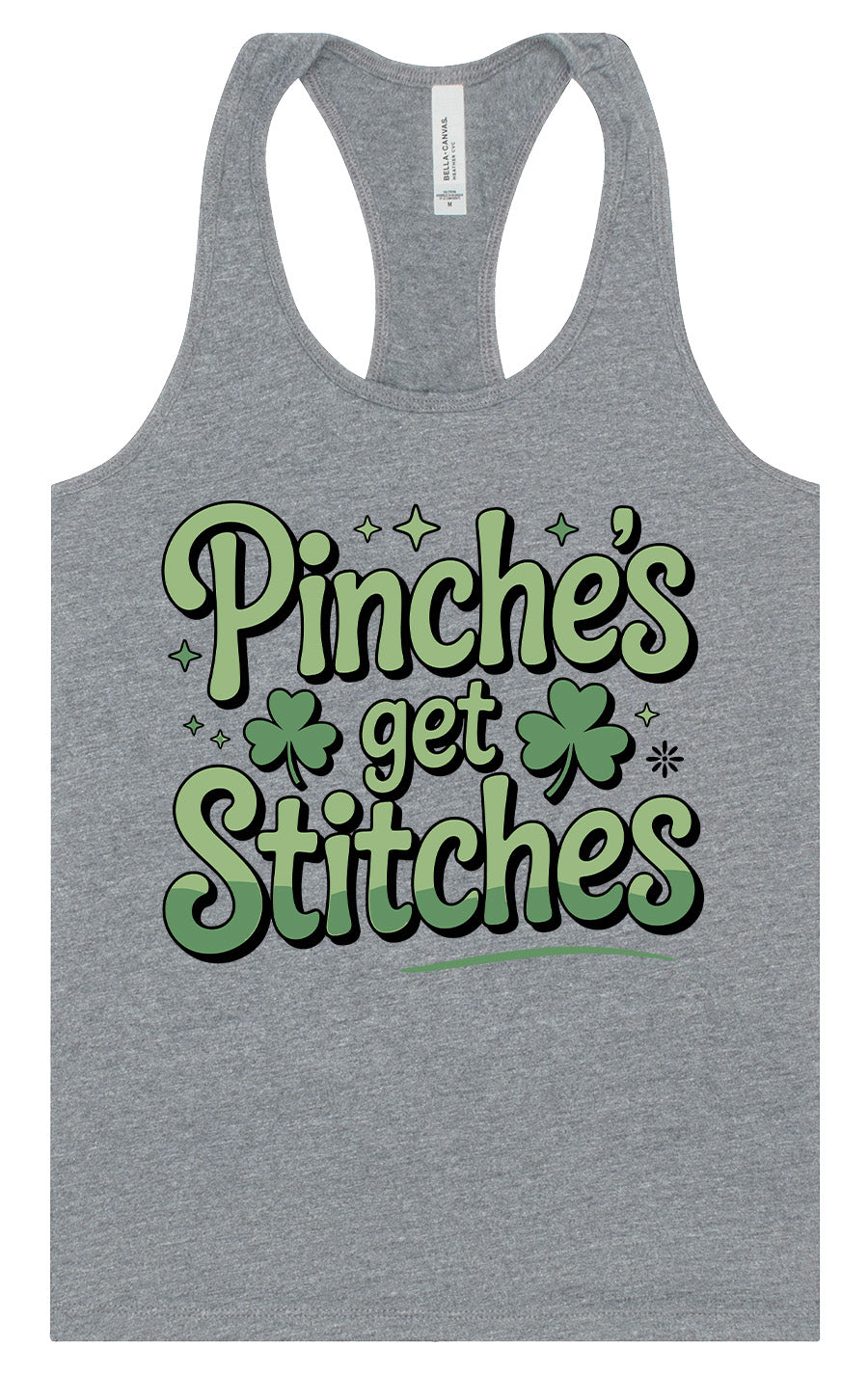 Pinches Get Stitches Women's Racerback Tank