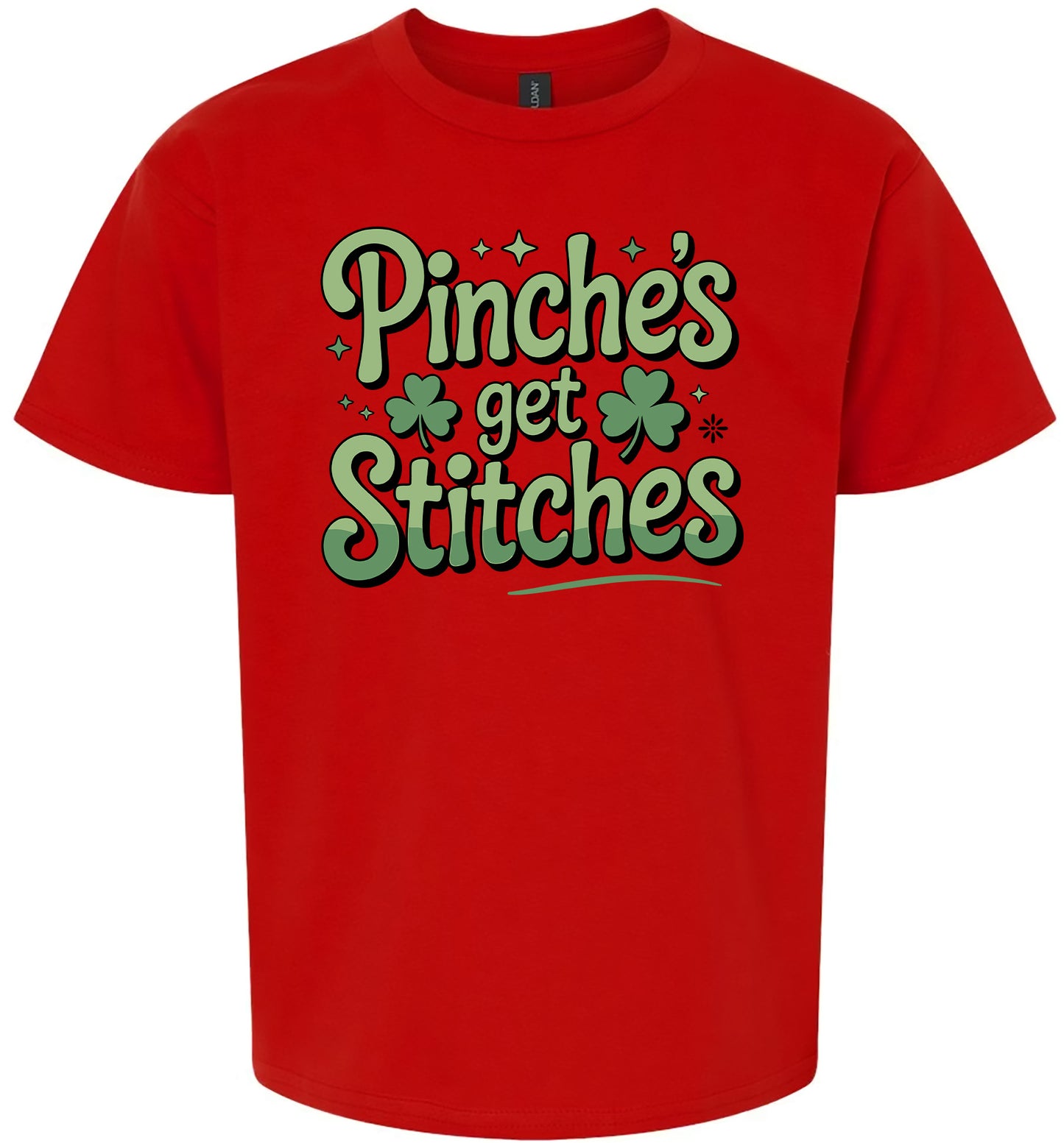 Pinches Get Stitches Children's Gildan Soft Shirt