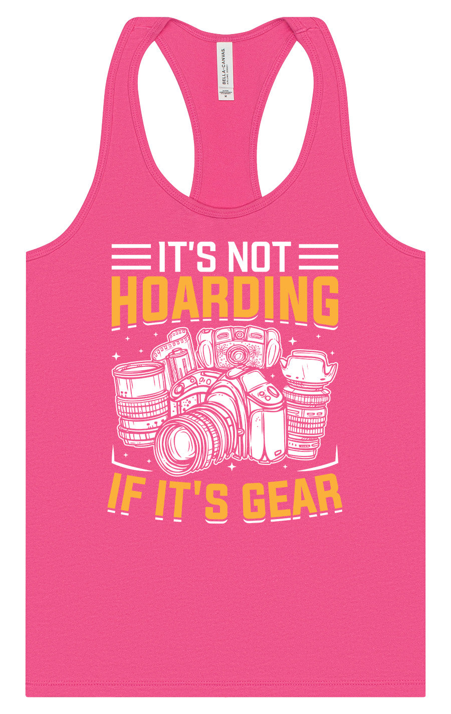 Photography Not Hoarding, It's Gear Women's Racerback Tank
