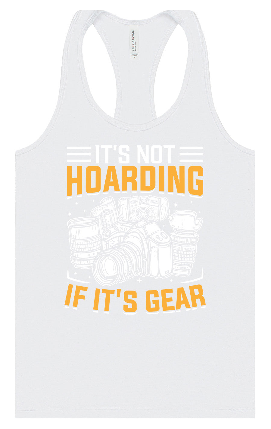Photography Not Hoarding, It's Gear Women's Racerback Tank
