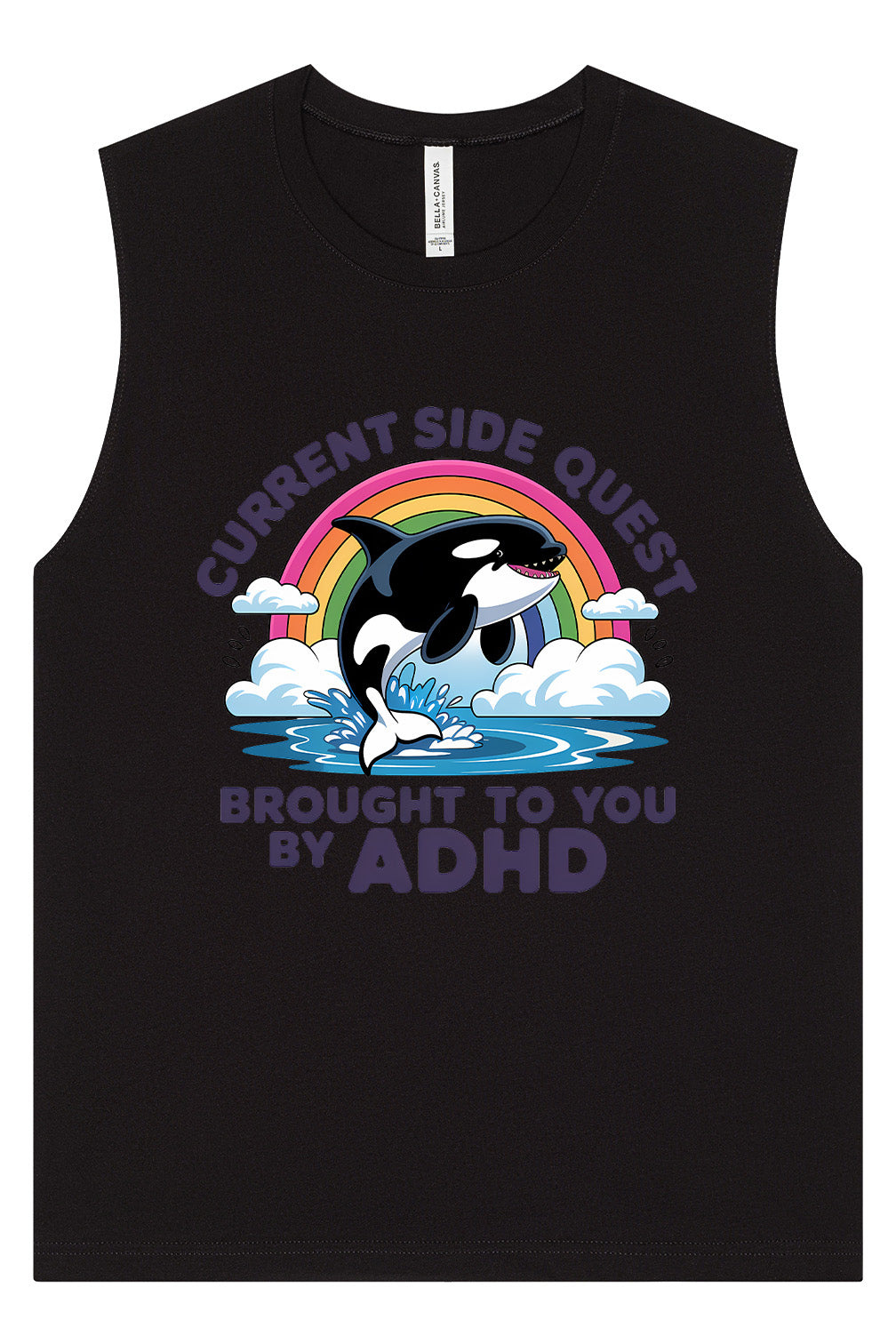 Side Quest Brought By ADHD Muscle Tank