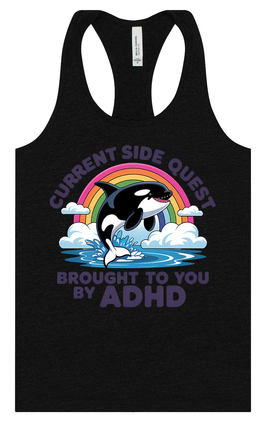 Side Quest Brought By ADHD Women's Racerback Tank