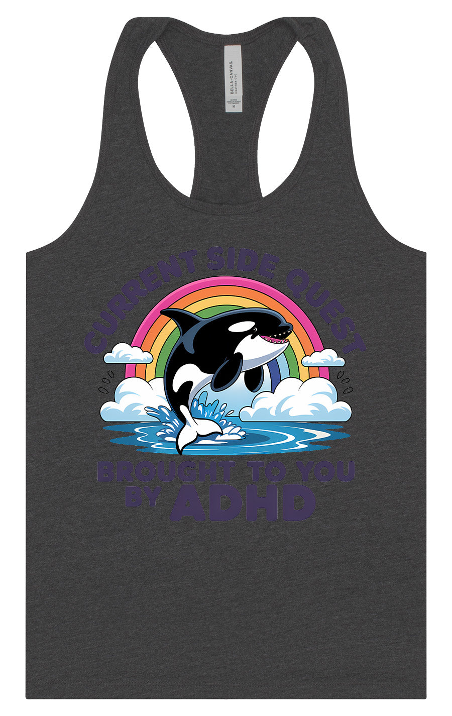 Side Quest Brought By ADHD Women's Racerback Tank