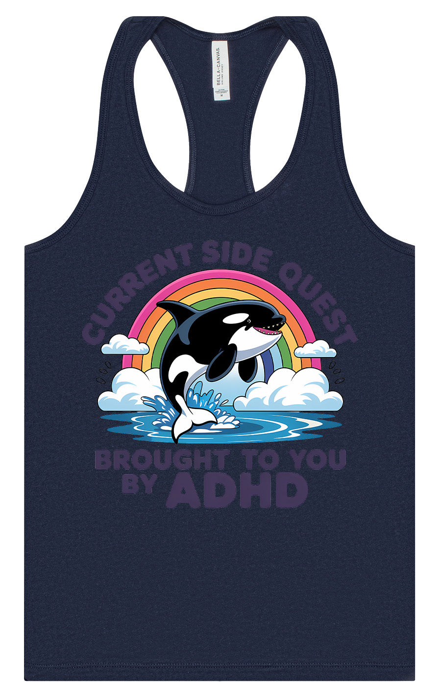 Side Quest Brought By ADHD Women's Racerback Tank