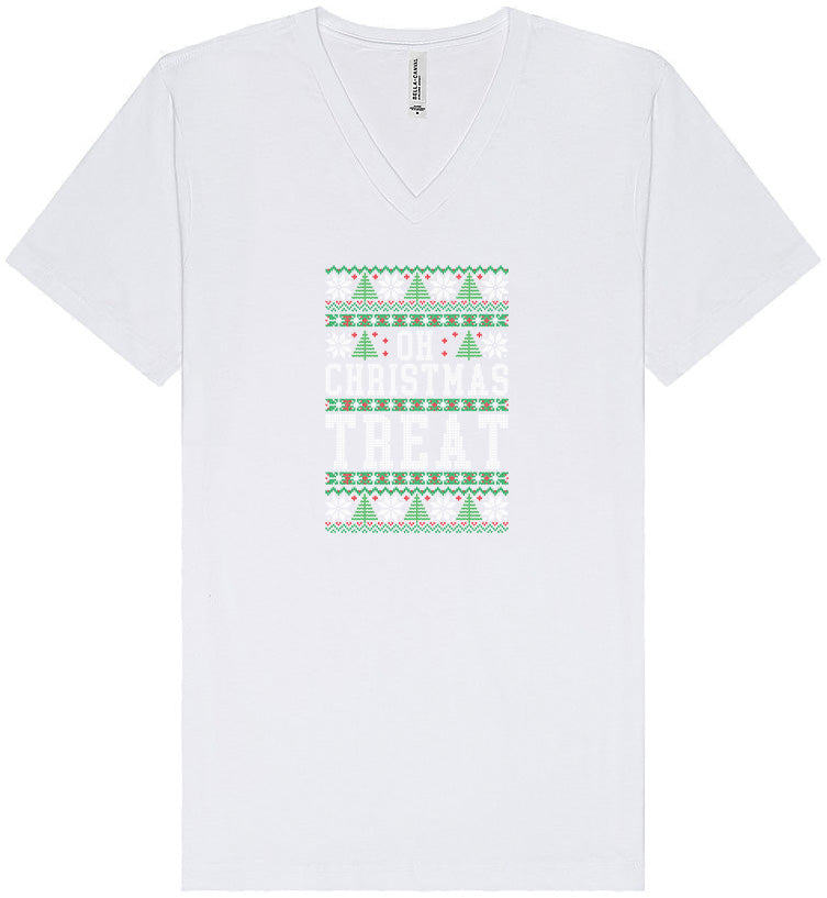 Sweater Style Oh Christmas Treat Unisex V-Neck Shirt