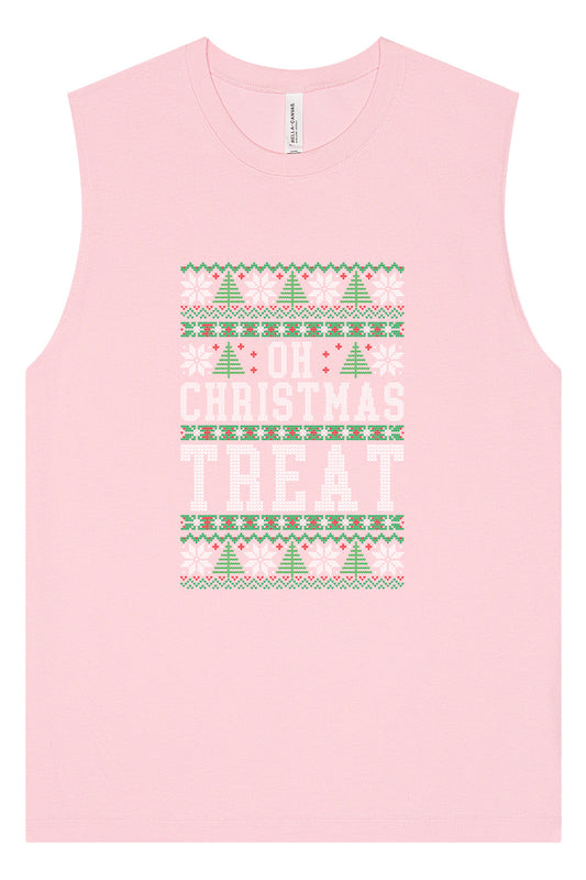Sweater Style Oh Christmas Treat Muscle Tank