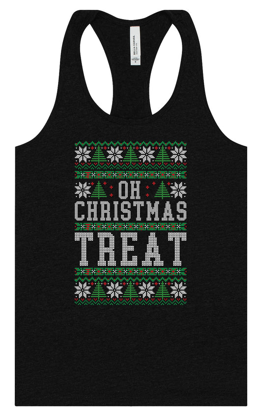Sweater Style Oh Christmas Treat Women's Racerback Tank