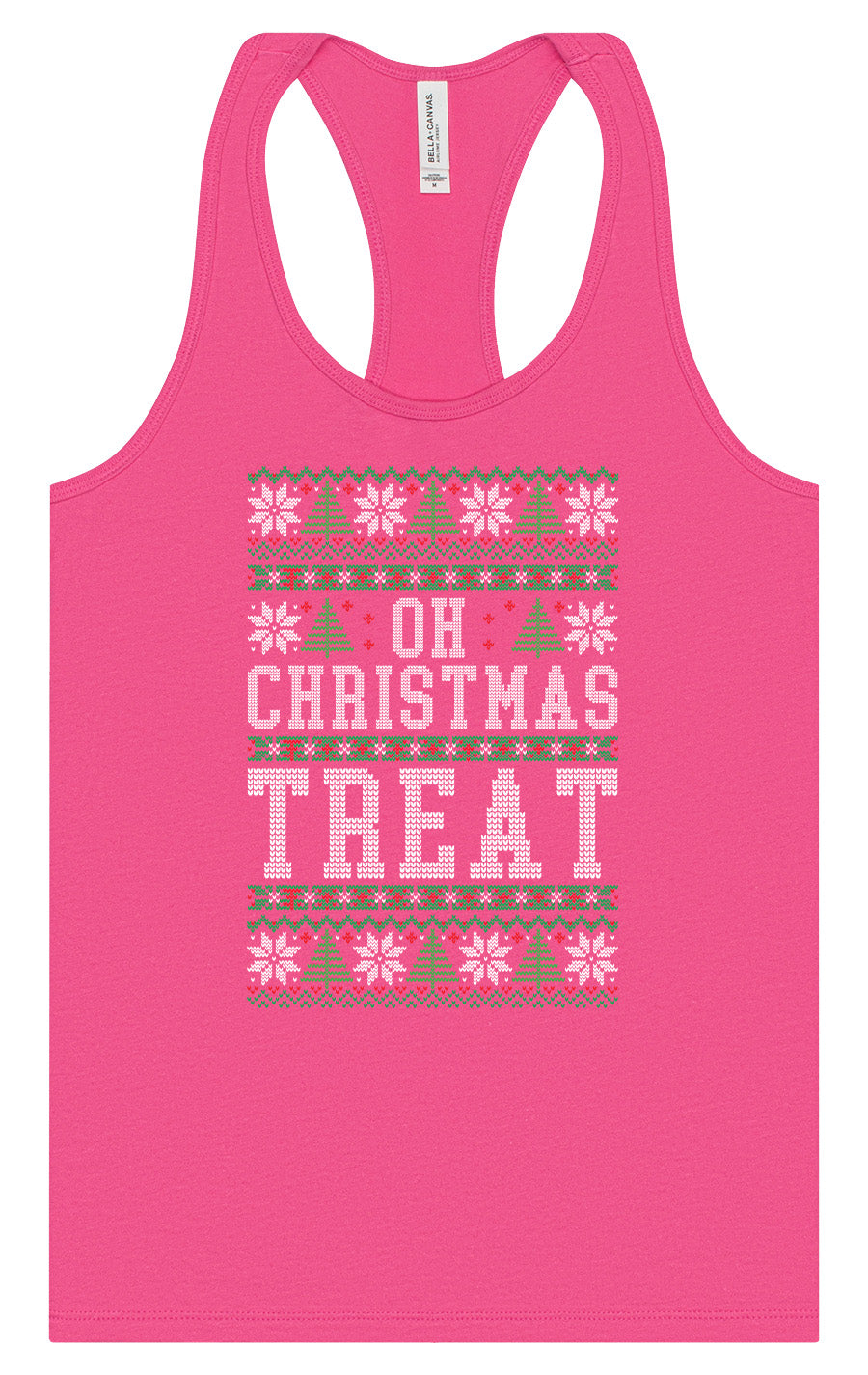 Sweater Style Oh Christmas Treat Women's Racerback Tank