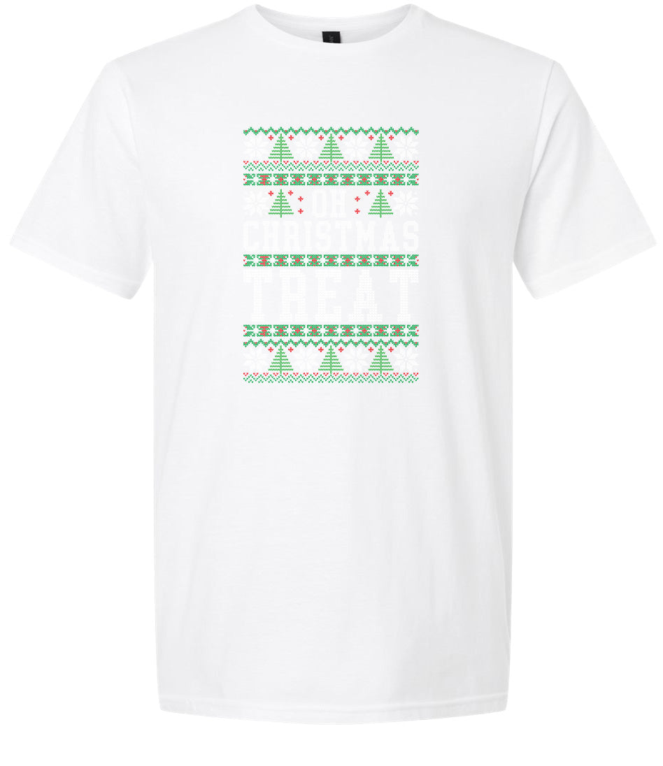 Sweater Style Oh Christmas Treat Adult Gildan Soft Shirt