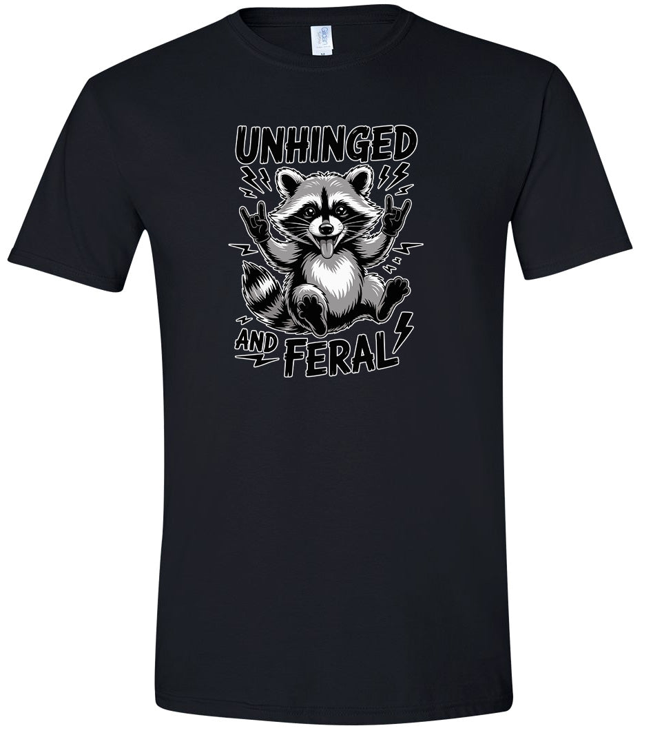 Unhinged and Feral Adult Gildan Soft Shirt