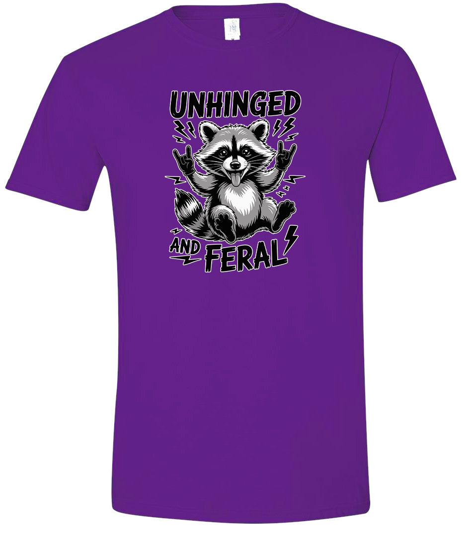 Unhinged and Feral Adult Gildan Soft Shirt