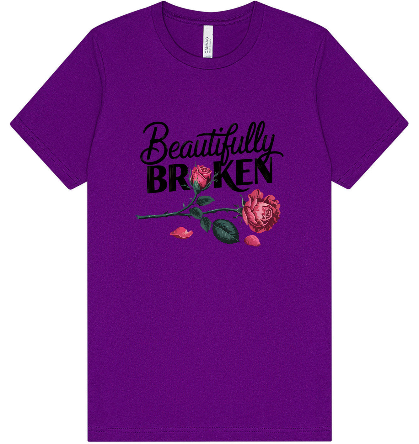 Beautifully Broken Adult Bella Canvas Shirt