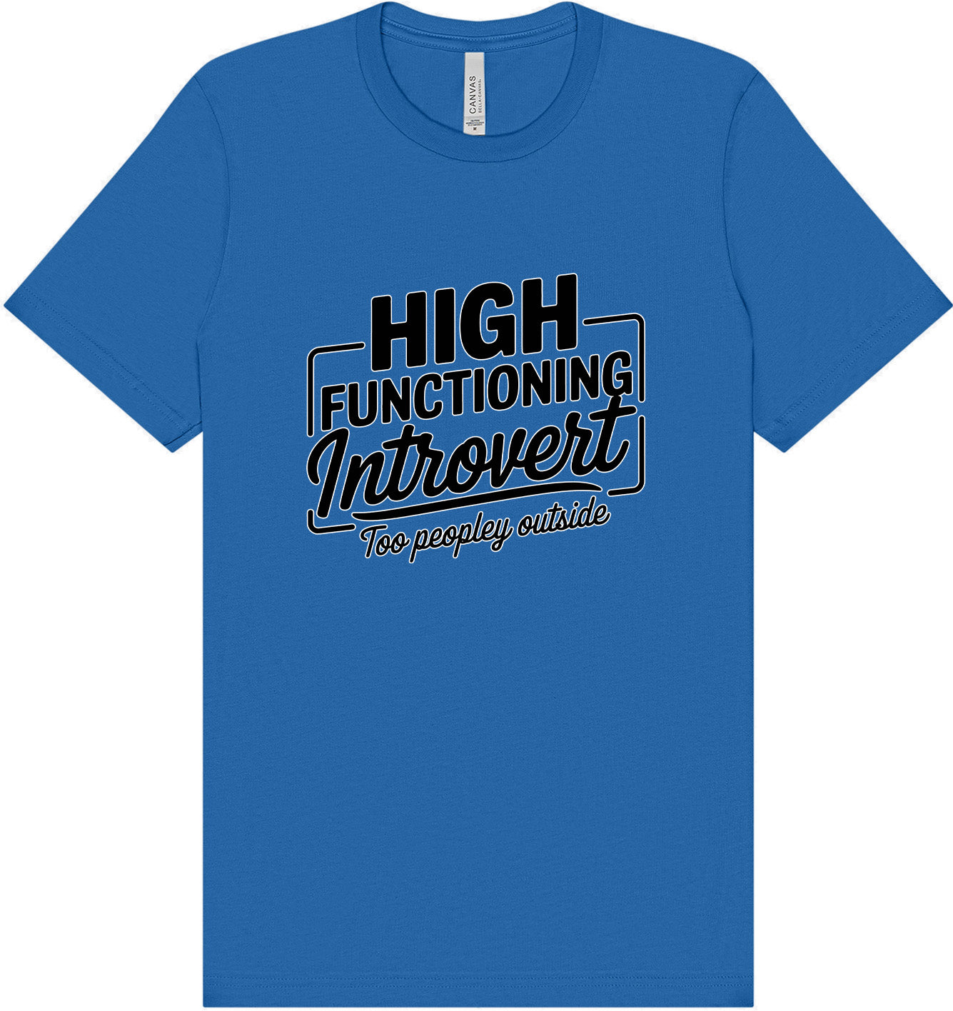 High Functioning Introvert Adult Bella Canvas Shirt