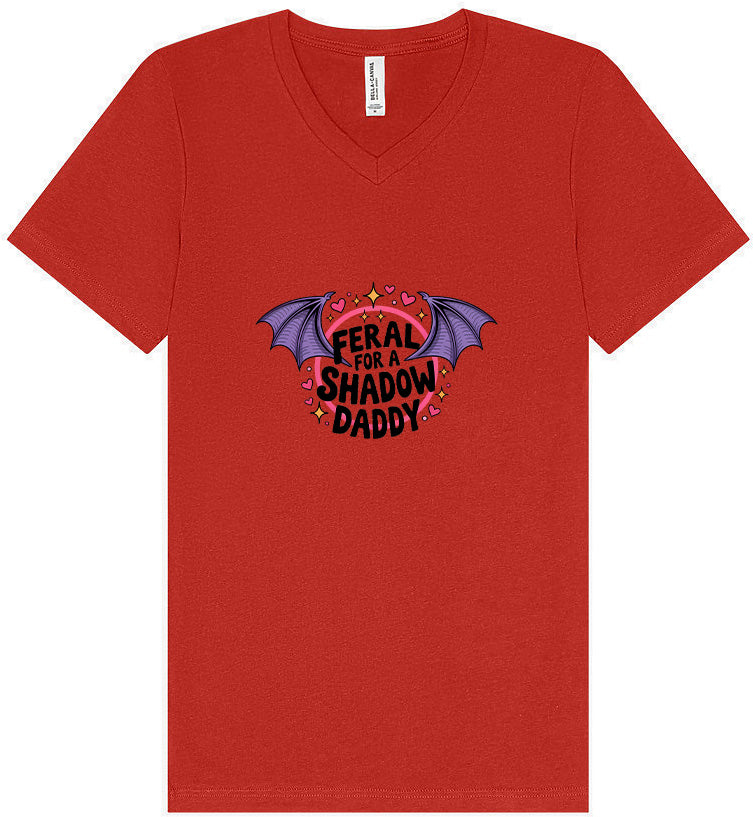 Feral for a Shadow Daddy Unisex V-Neck Shirt