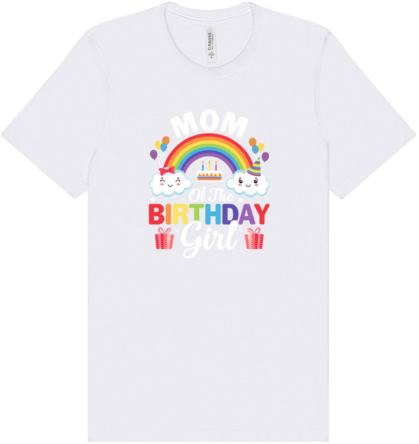 Mom of the Birthday Girl Adult Bella Canvas Shirt
