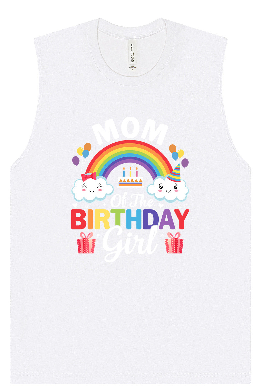 Mom of the Birthday Girl Muscle Tank