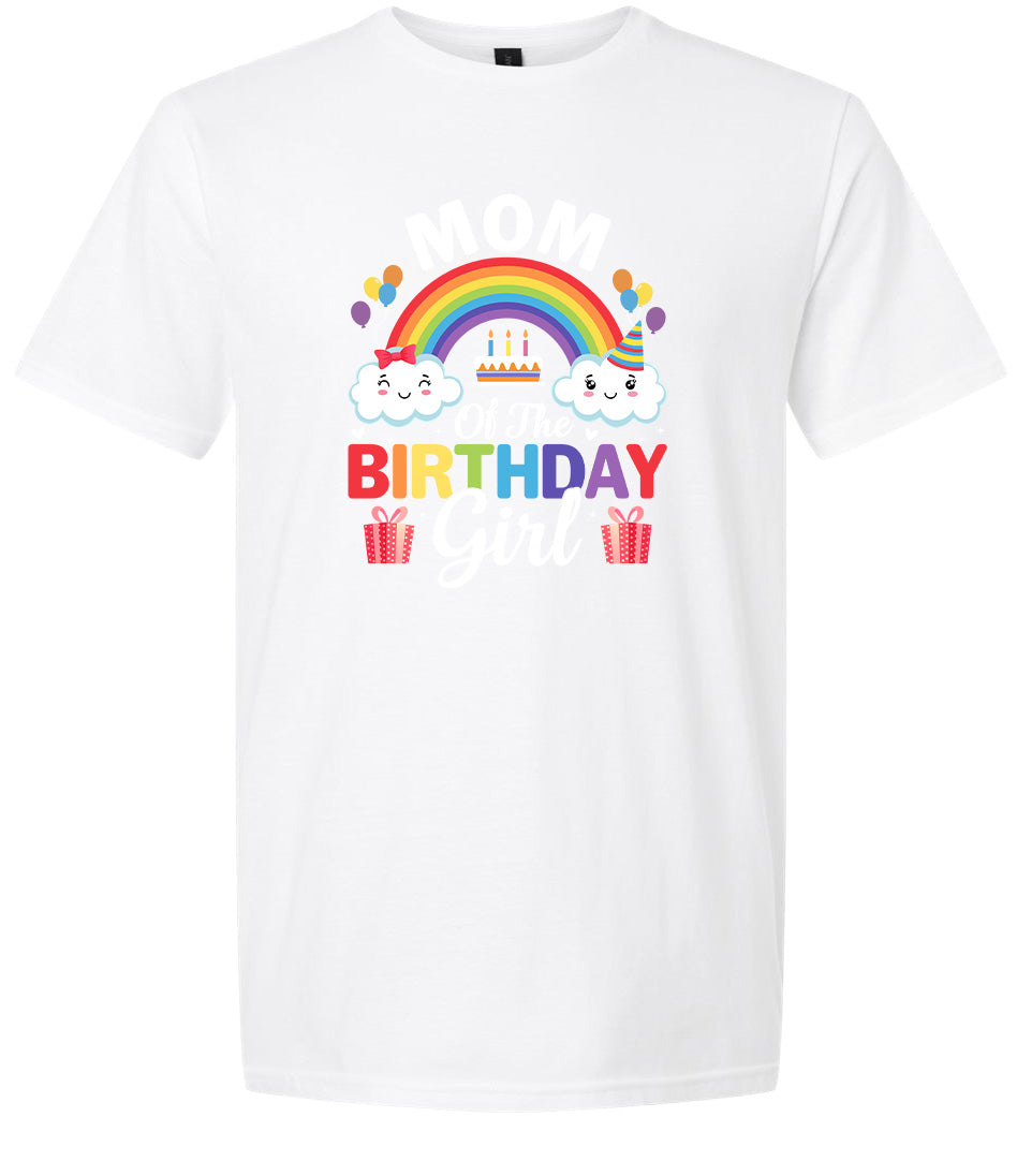 Mom of the Birthday Girl Adult Gildan Soft Shirt