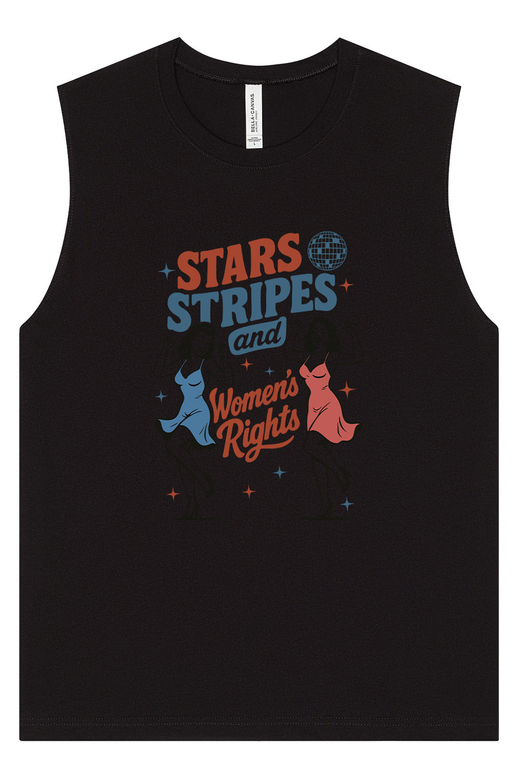 Stars, Stripes, and Women's Rights Muscle Tank