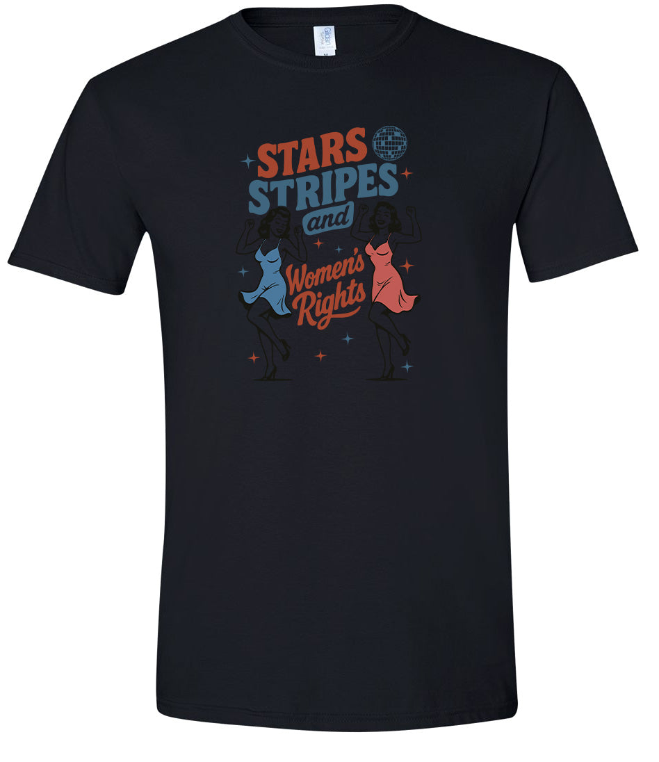 Stars, Stripes, and Women's Rights Adult Gildan Soft Shirt