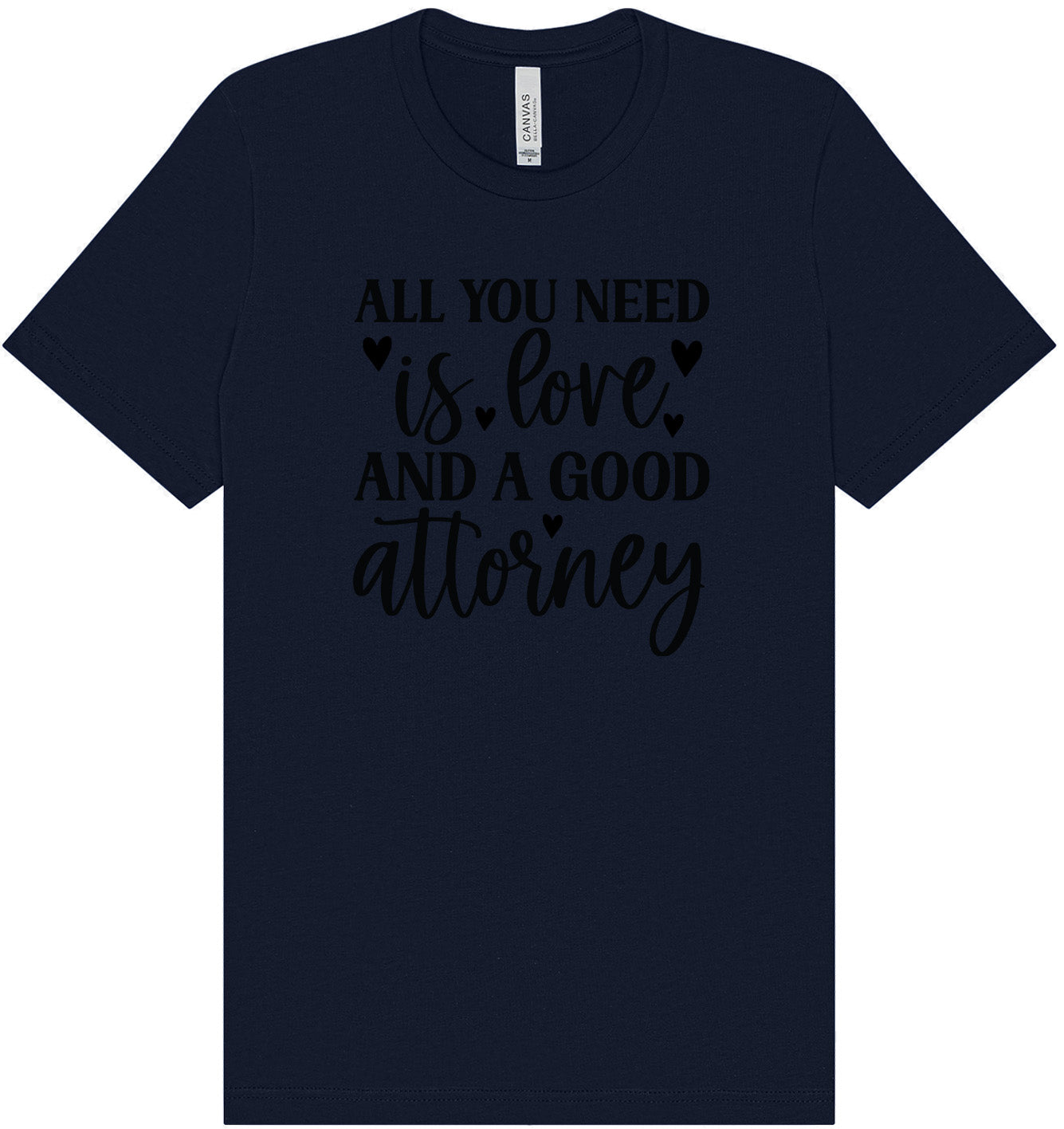 Love and a Good Attorney Adult Bella Canvas Shirt