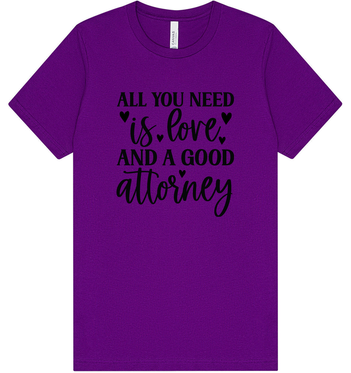 Love and a Good Attorney Adult Bella Canvas Shirt