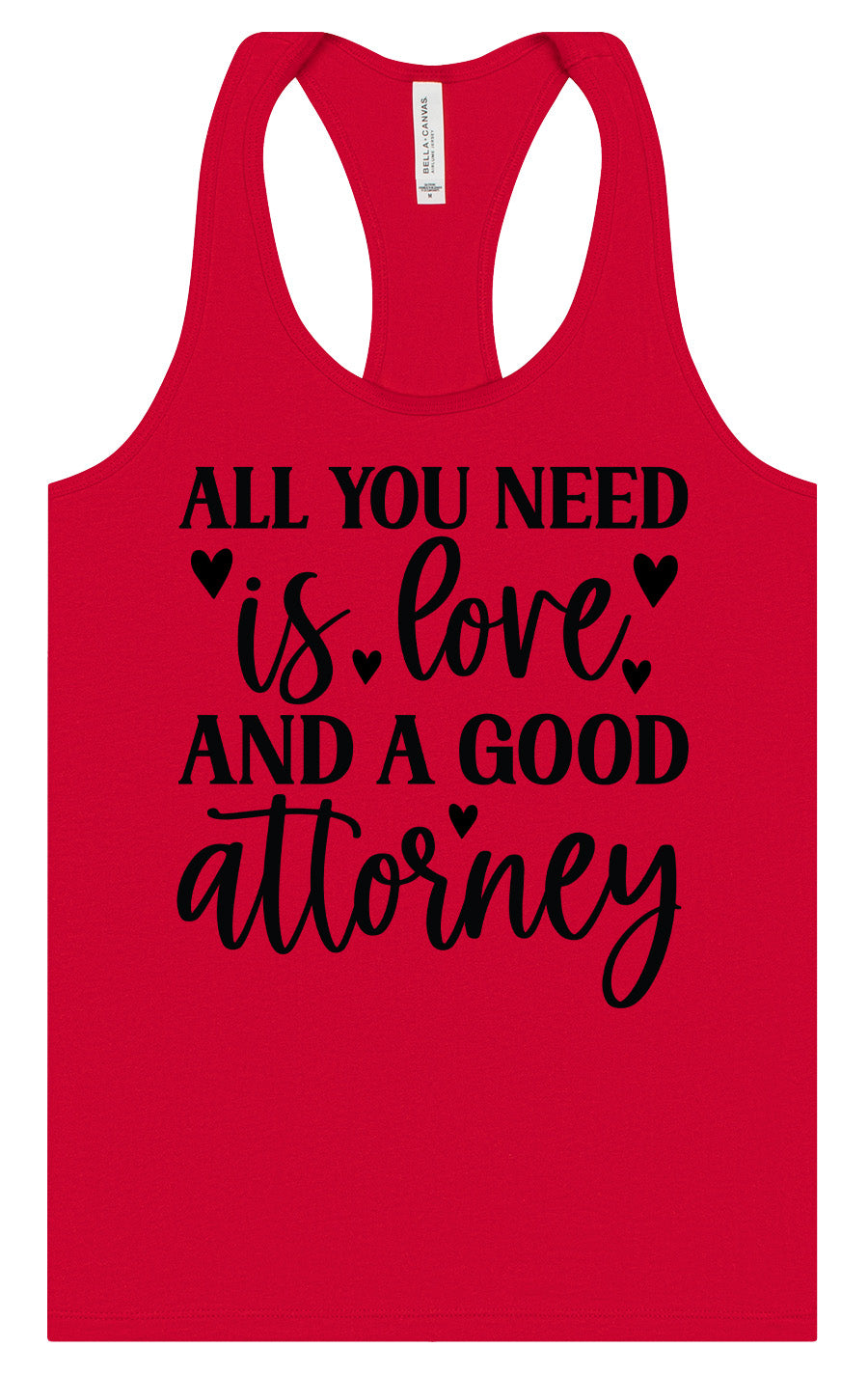 Love and a Good Attorney Women's Racerback Tank