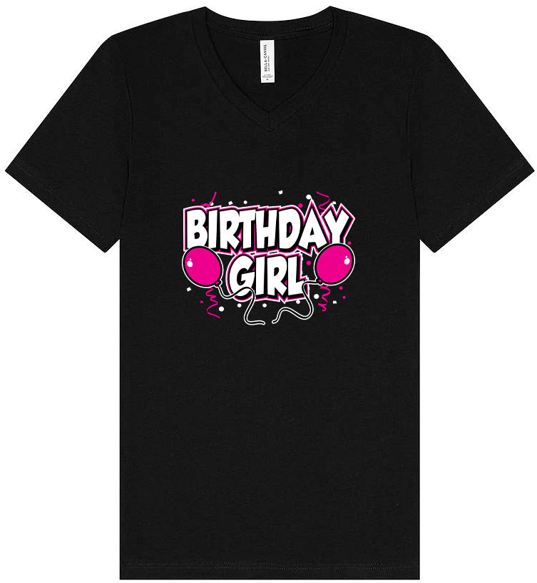 Birthday Girl Unisex V-Neck Shirt