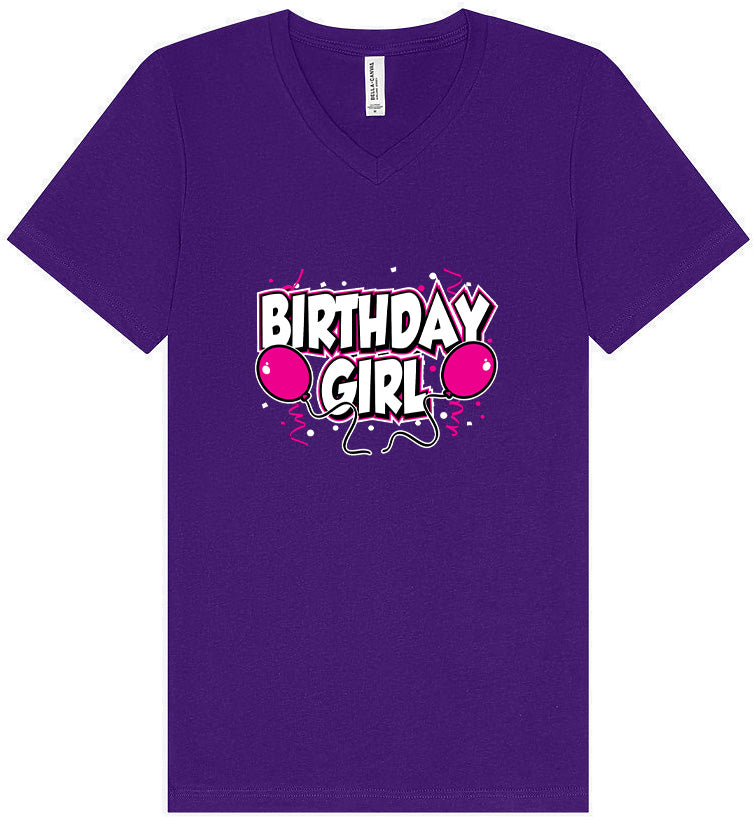 Birthday Girl Unisex V-Neck Shirt