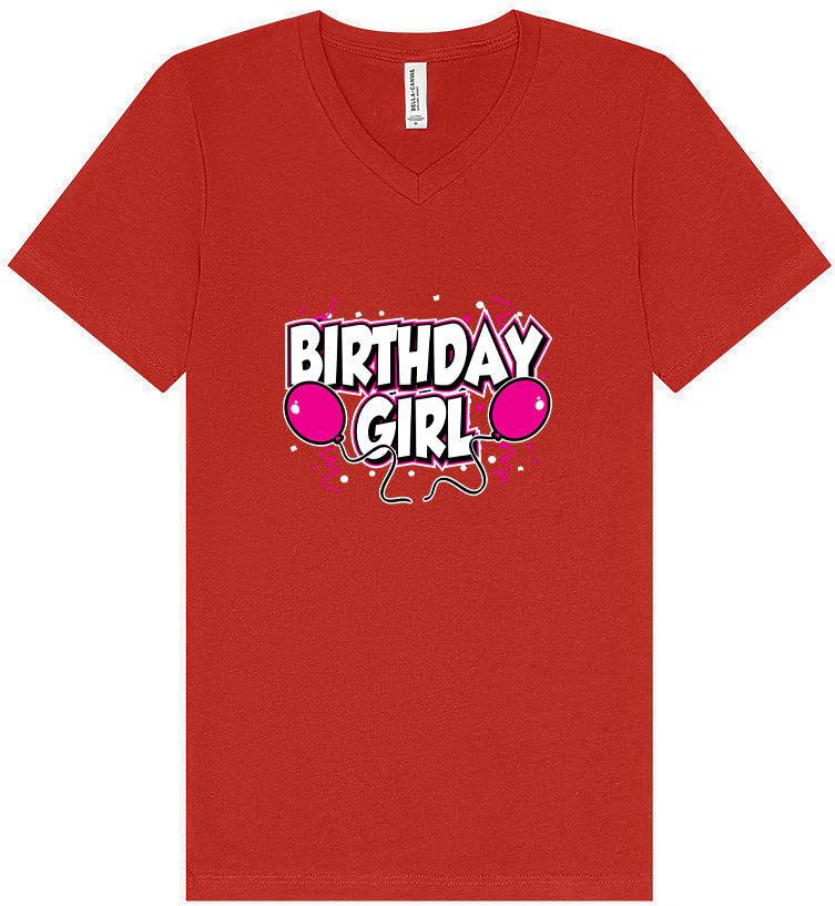 Birthday Girl Unisex V-Neck Shirt